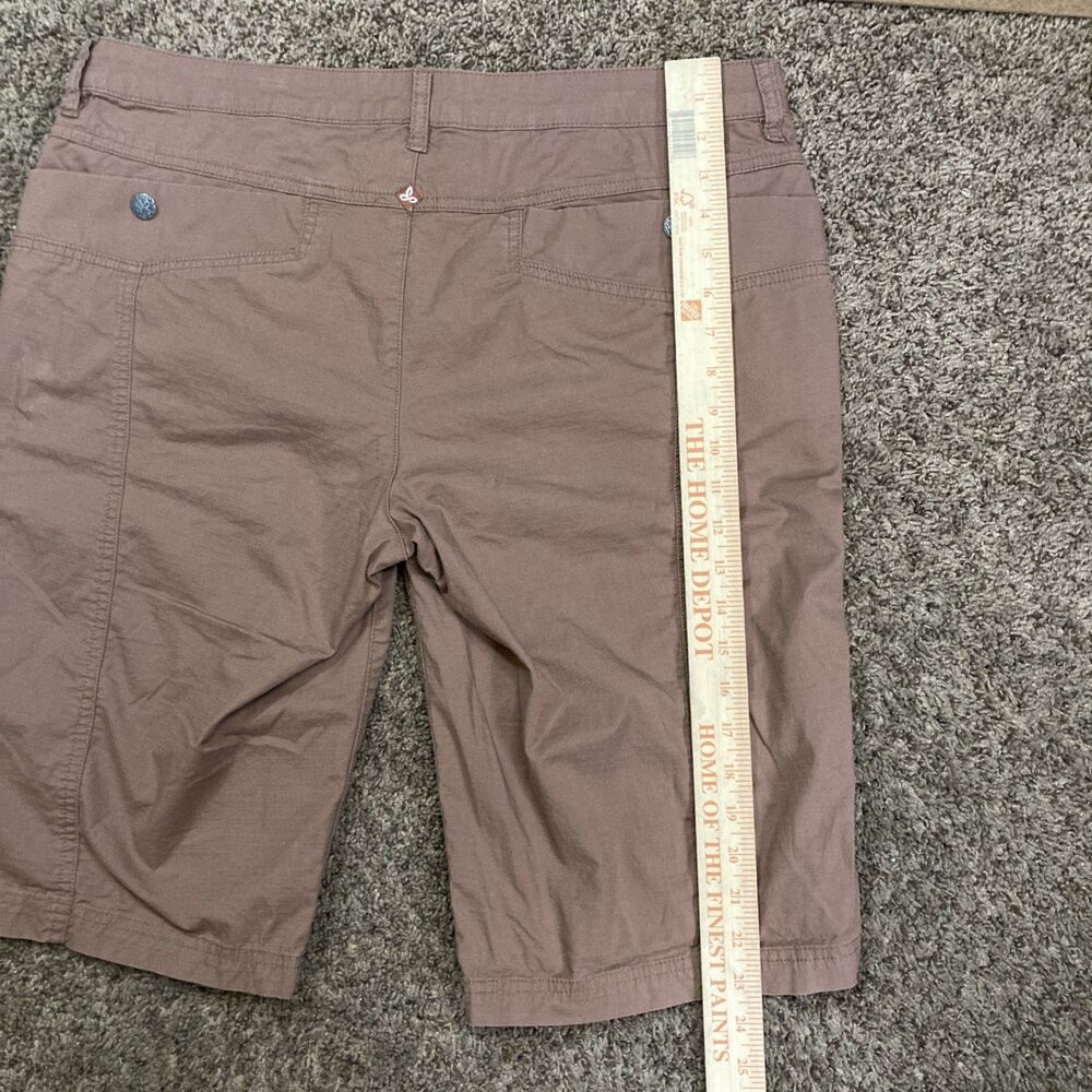 PrAna Larissa Knicker Bermuda Shorts Desert Khaki Brown Womens 14 - Picture 7 of 7